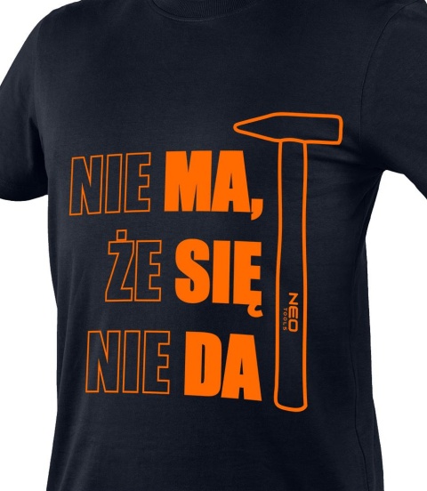 T-shirt z nadrukiem, NIE MA ŻE SIĘ NIE DA, rozmiar M