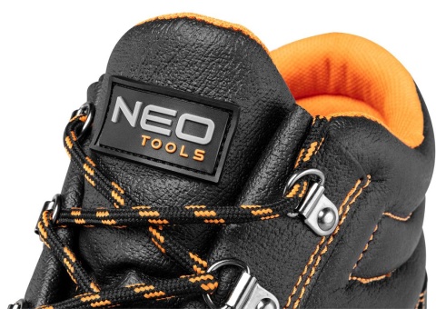 Trzewiki skórzane S1 SRC, stalowy podnosek, rozmiar 43