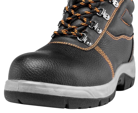 Trzewiki skórzane S1 SRC, stalowy podnosek, rozmiar 43