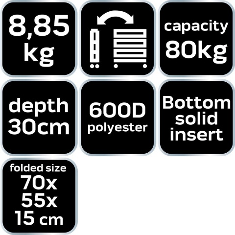 Wózek ogrodowy składany